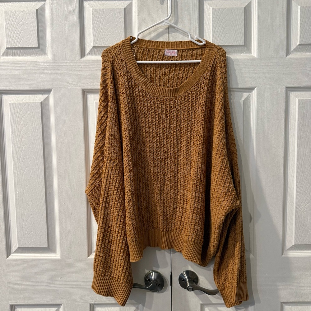 Pink Lily Warm Amber Sweater